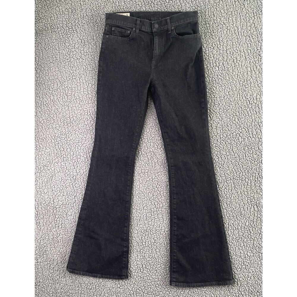 Polo Ralph Lauren Jeans Womens Size 30 Black BootCut Dark Wash Vintage Flare